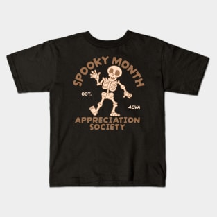 Spooky Month Appreciation Soceity Kids T-Shirt